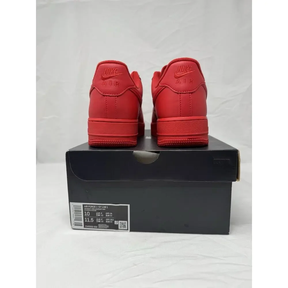 Nike Air Force 1 Low '07 LV8 1 'Triple Red' Men's CW6999-600 Men’s 10 New